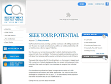 Tablet Screenshot of cqrecruitment.com.au
